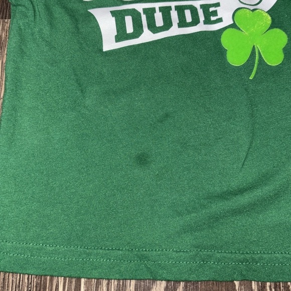 One Lucky Dude St. Patrick's Day Green and Black long sleeve top - Picture 3 of 5